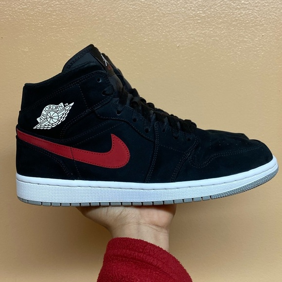 Jordan Other - Air Jordan 1 Mid Multi Color Swoosh Black 554724-065